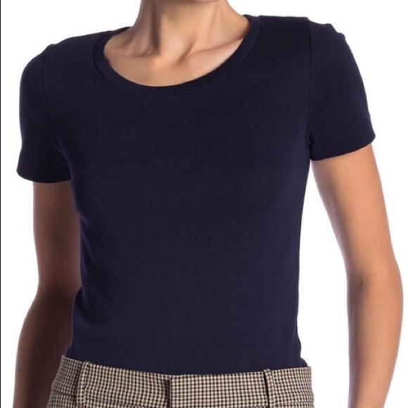 J Crew Ribbed Solid T-Shirt NWT - Picture 2 of 8